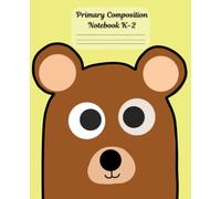Primary Composition Notebook K-2: Half Page Lined with Drawing Space | Dotted Midline | Handwriting Practice Journal