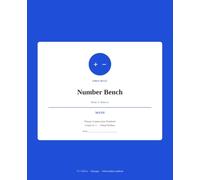 Primary Composition Notebook K-2: Number Bench: Math Journal with Problem Page and Grid | First Rule Math Notebook