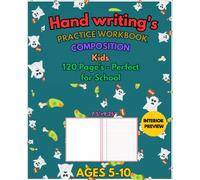 Primary Composition Notebook - Red & Black Handwriting Practice for Kids: 120 Pages for School, Homeschool, and At-Home Learning: Kindergarten to ... with Dotted Mid-Line for Print and Cursive