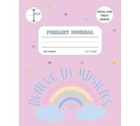 Primary Journal Composition Notebook, 100 pages, Drawing and Writing, Ideal for First Grade, 0.75 inch Spacing with Dotted Midline