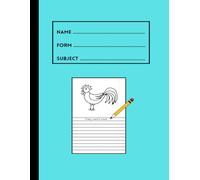 Primary Notebook: A4 Exercise Book | Kids Handwriting & Drawing Story Journal | 120 Pages | Top Half Blank & Bottom Half Lined Paper Notebook