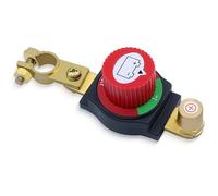 Primasage Stacca Batteria, In Ottone Stacca Batteria per Auto, Interruttore di Separazione Della Batteria, 12v-48v, Staccabatteria per Auto Moto Caravan Yacht (Rosso)