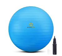 primasole - Palla per esercizi di equilibrio, stabilità, fitness, allenamento, yoga, pilates in casa, ufficio e palestra, 65 cm, blu