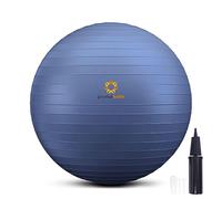 primasole - Palla per esercizi di equilibrio, stabilità, fitness, allenamento, yoga, pilates in casa, ufficio e palestra, 65 cm, blu indaco