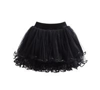 Primavera bambini gonna regalo per ragazze con design a rete inchiodato perline pengpeng stile per quattro stagioni, Nero , 18-24 Mesi