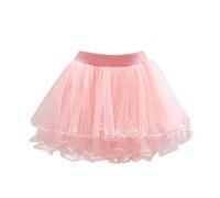 Primavera bambini gonna regalo per ragazze con design a rete inchiodato perline pengpeng stile per quattro stagioni, Colore: rosa., 18-24 Mesi