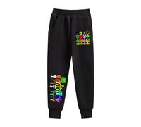 Primavera e Autunno Sprunki Pantaloni Sciolti Nuova Scuola primaria Bambini stranieri Stile Pantaloni Casual, Pantaloni da Tuta per Bambini,Black 1,110cm