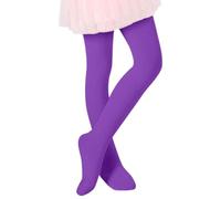 Primavera Estate Bambini Alta Elastica Danza Leggings Ballerina Collant Confortevole Elastica Intimo Per Ragazze Jeans Bambini, Lilla, 6-7 Anni
