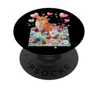 Primavera Estate Cuore Volpe Volpi Donna Ragazza Ragazzo Bambino PopSockets PopGrip Adesivo