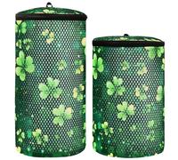 Primavera Felice Giorno di San Patrizio Clover Lucky Green Scarpe Borsa Per Lavatrice Borsa Sneaker Per Lavatrice Set di 2 Scarpe Mesh Sacchetto di Lavanderia Sacchetto di Lavaggio Per Scarpe,