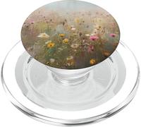 Primavera Fiori Selvatici in Un Fiore Di Mattina Nebbia PopSockets PopGrip per MagSafe