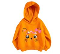 Primavera Giacca Eleganti Ragazze Felpa Casual per Bambini Top A Tunica Bambina Elegante Leggero Morbidi con Cappuccio in Pile Personalizzate Regalo Y2K E-Girl Harajuku Streetwear