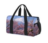 Primavera Giappone Mt Fuji Sport Duffel Bag Giappone Weekend Pernottamento Borsa Tote Holdall Casual Viaggio Palestra Duffel Borse per Bambini Ragazze Ragazzi Donne Uomini