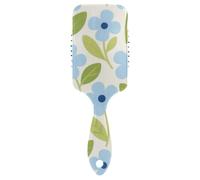 Primavera Minimalista Blu Floreale delicato massaggiatore per capelli Spazzola da massaggio progettata per tutti i tipi di capelli con manico ergonomico cepillo para cabello rizado