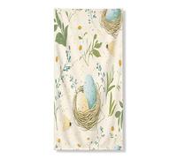 Primavera Pasqua Lucciole Banner Decorativo, Pianta Floreale Uova Copertura Della Porta D'ingresso Decorazione di Sfondo Decorazione, Interni Esterni Insetti Cortile Sfondo Forniture 91x18