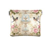 Primavera rondini fiore donna PU pelle portamonete portatile trucco periodo borsa per donne ragazzi ragazze