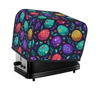 Primavera uova di Pasqua foglie copertura tostapane 2 fette copertura antipolvere per macchina del pane, piccolo elettrodomestico da cucina