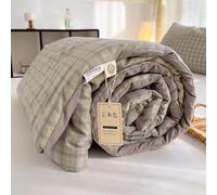 Primaverile Estivo Copriletto Trapuntino Cotone Per Letto Per Singolo/ Matrimoniale/Una Piazza E Mezza Morbida Coperta Leggera|Stampa Digitale Bianca Trapunta Estiva，Morbido E Confortevole ( Color :