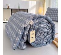 Primaverile Estivo Copriletto Trapuntino Cotone Per Letto Per Singolo/ Matrimoniale/Una Piazza E Mezza Morbida Coperta Leggera|Stampa Digitale Bianca Trapunta Estiva，Morbido E Confortevole ( Color :