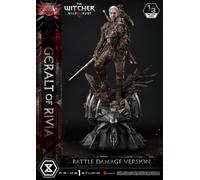 Prime 1 Studio Witcher 3 Wild Hunt - Statuetta 1/3 Geralt Von Rivia Battle Damage, 88 cm