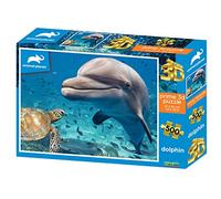 PRIME 3D | Animal Planet - Dolphin & Turtle | Puzzle lenticolare 3D | 61 cm x 46 cm - 500 pezzi | Giochi e puzzle | Età 6+