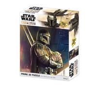 Prime 3D-RD-RS263085 Puzzle lenticolare The Mandalorian Comando e Grogu 200 Pezzi, Multicolore, único, 33061
