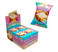 Prime Bites Protein Brownie di Alpha Prime Supplements, 16-19 g di proteine, 5 g di collagene, delizioso snack senza sensi di colpa, 12 barrette per scatola (torta di compleanno biondo)