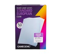 Prime Board Game Sleeves, confezione da 50 custodie extra trasparenti, 62 x 94 mm, ottimizzate per giochi di carte standard europei, protezione per carte premium, codice colore viola FFG