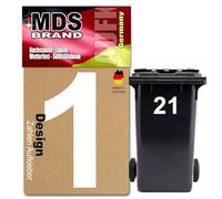 Prime Design - Adesivi con numeri civici autoadesivi da incollare, numeri adesivi per bidone della spazzatura, cassetta delle lettere e numero civico, ideale per esterni e interni, i numeri adesivi