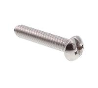 Prime-Line 9003018 Vite a testa tonda, a taglio/Phillips Combo, 100 Pack, 100