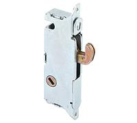 Prime-Line E 2014 Stainless Steel Mortise Lock for Patio Sliding Doors Constructed of Wood, Aluminum, and Vinyl, 3-11/16 Inch, 45 Degree Keyway, Silver, Set of 1