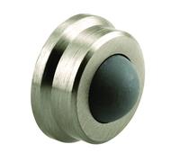 Prime-Line J 4844 Door Stop Wall Mount 1 In. Satin Nickel (Single Pack)