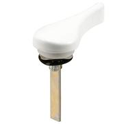 prime-line Products e 2703 Sliding Door latch Lever con rondelle e Push nut, White, DieCast