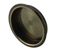 prime-line Products N 6766 bypass Door Pull Handle, 1 - 3/10,2 cm rotondo, placcato in ottone anticato, (confezione da 2)