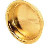 Prime-Line Products N 7137 - Maniglia rotonda per porta armadio con filo, in ottone massiccio, confezione da 2