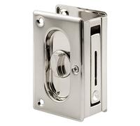 prime-line Products N 7367 Pocket Door privacy Lock with Pull, 3 - 3/10,2 cm, nickel satinato