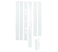 prime-line Products U 11026 con attacchi, kit di riparazione e rinforzo, 59 - 1/5,1 cm installato, struttura in acciaio, bianco