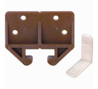 PRIME-LINE R 7084 Kit guida binario cassetto, 29/32" W, plastica, marrone, confezione da 2