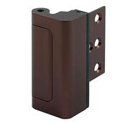 Prime-Line U 11441 Serratura di rinforzo per porta, aggiunge extra alta sicurezza alla tua casa e previene l'ingresso non autorizzato - 3" Stop, struttura in alluminio, bronzo rosso (confezione