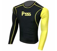 Prime Manica Lunga T-Shirt Armatura Corpo Compressione Rashguard Stretto Fit 809