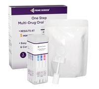 Prime Screen Kit test antidroga saliva 12 in 1 test antidroga per tutti i farmaci cannabis cocaina oppiacei metadone velocità ecstasy benzodiazepine BAR BUP MET OXY PCP 1 confezione