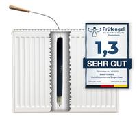 PRIME-Versandhandel - Spazzola flessibile per radiatore, 120 cm, 100% setole di capra come magnete per la polvere, spazzola per riscaldare, spazzola per spolverare