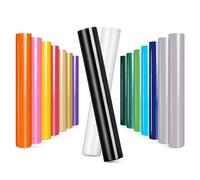 Prime Vinyl Confezione da 16 fogli in vinile a trasferimento termico, 30,5 x 20,3 cm, per Silhouette Cameo, tutte le macchine da taglio, fogli HTV per vestiti, cappelli, pantaloni, altri tessuti