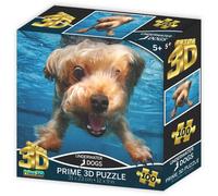 Prime3D Under Water Dogs Brady Puzzle 3D divertente da 100 pezzi per costruttori