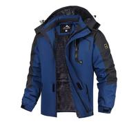 PrimeCrest Giacca Sci Uomo Invernale Snowboard Neve Pile Giacche Impermeabile Softshell Antivento Termica Trekking Militare Tecnica Montagna Caccia Cappotto Giubbotto Jacket Blu L