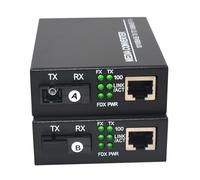 Primeda Convertitori multimediali Ethernet 10/100Mbps, fibra SC monomodale bidirezionale - una coppia di 10/100Base-TX a 100Base-FX fino a 20 km