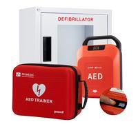 Primedic HeartSave Y, defibrillatore di primo soccorso con shock manuale, 8 anni di garanzia del produttore + scatola interna + allenatore