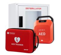 Primedic HeartSave YA, defibrillatore di primo soccorso con shock automatico, 8 anni di garanzia del produttore + scatola interna + allenatore