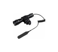 PRIMEGA Torcia elettrica a luce forte con comando a filo 501B luce bianca + comando a filo + pinza a pistola