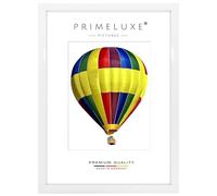 PrimeLuxe Cornice portafoto in legno 25 x 30 cm (misura dell'immagine) in bianco lucido, colore e dimensioni a scelta, cornice per poster, puzzle, collage di foto, made in Germany
